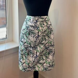 Saint Tropez Hawaii Florida Vacation Bamboo Print Short Skirt Sz 8